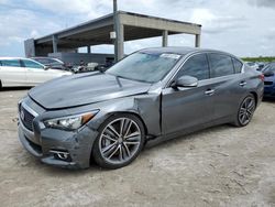 Salvage cars for sale at West Palm Beach, FL auction: 2015 Infiniti Q50 Base