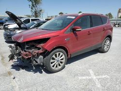 Salvage cars for sale at Tulsa, OK auction: 2017 Ford Escape Titanium