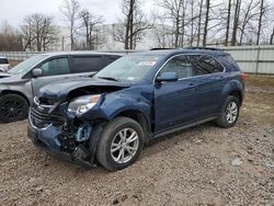 Salvage cars for sale from Copart Central Square, NY: 2017 Chevrolet Equinox LT