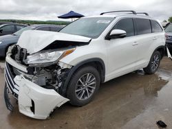 Salvage cars for sale from Copart Grand Prairie, TX: 2018 Toyota Highlander SE
