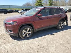 Salvage cars for sale at Davison, MI auction: 2021 Jeep Cherokee Limited