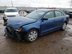 Salvage cars for sale at Elgin, IL auction: 2017 Volkswagen Jetta S