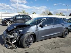 Salvage cars for sale from Copart Littleton, CO: 2022 Tesla Model 3