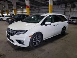 Salvage cars for sale at Woodburn, OR auction: 2019 Honda Odyssey Elite