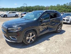 Salvage cars for sale at Greenwell Springs, LA auction: 2019 Jeep Cherokee Limited