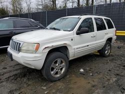 Salvage cars for sale from Copart Waldorf, MD: 2004 Jeep Grand Cherokee Limited