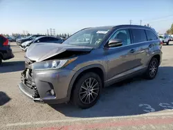 Toyota Highlander se salvage cars for sale: 2017 Toyota Highlander SE