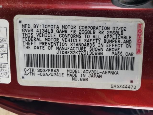 2002 Toyota Camry LE