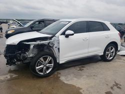 Salvage cars for sale from Copart Grand Prairie, TX: 2020 Audi Q3 Premium Plus S-Line