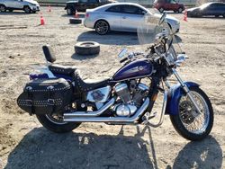 Salvage motorcycles for sale at Chatham, VA auction: 2002 Honda VT600 CD