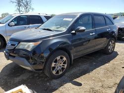 Salvage cars for sale from Copart San Martin, CA: 2007 Acura MDX Technology