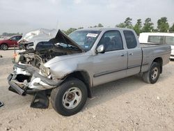 Salvage cars for sale from Copart Houston, TX: 2002 Toyota Tundra Access Cab SR5