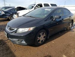 Salvage cars for sale from Copart Elgin, IL: 2015 Honda Civic Hybrid L