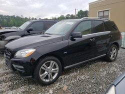 Mercedes-Benz M-Class salvage cars for sale: 2012 Mercedes-Benz ML 350 4matic