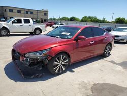Salvage cars for sale at Wilmer, TX auction: 2020 Nissan Altima Platinum