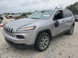 Salvage cars for sale at Houston, TX auction: 2018 Jeep Cherokee Latitude Plus