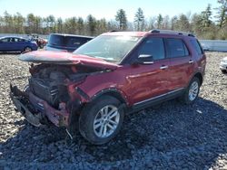 Salvage cars for sale at Windham, ME auction: 2015 Ford Explorer XLT