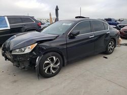 Salvage cars for sale at Grand Prairie, TX auction: 2017 Honda Accord LX