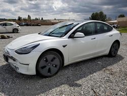 Salvage cars for sale from Copart Mentone, CA: 2022 Tesla Model 3