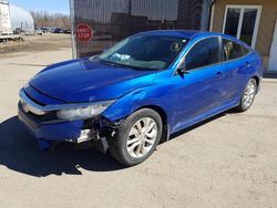 Salvage cars for sale from Copart Montreal Est, QC: 2017 Honda Civic LX