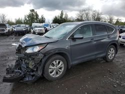 Salvage cars for sale from Copart Portland, OR: 2013 Honda CR-V EXL