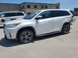 Salvage cars for sale from Copart Wilmer, TX: 2017 Toyota Highlander LE