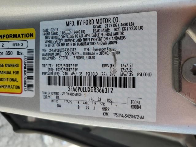 2016 Ford Fusion SE Hybrid