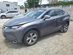 Salvage cars for sale from Copart Opa Locka, FL: 2017 Lexus NX 200T Base