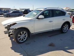 Salvage cars for sale at Grand Prairie, TX auction: 2017 Infiniti QX50