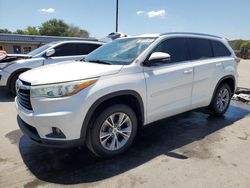 Toyota Highlander xle salvage cars for sale: 2015 Toyota Highlander XLE