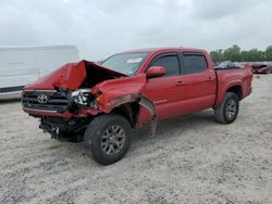 Salvage cars for sale from Copart Houston, TX: 2016 Toyota Tacoma Double Cab