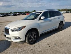 Salvage cars for sale at San Antonio, TX auction: 2016 Infiniti QX60