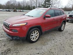 Salvage cars for sale at North Billerica, MA auction: 2015 Jeep Cherokee Latitude