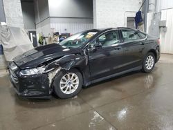 Salvage cars for sale at Ham Lake, MN auction: 2015 Ford Fusion S