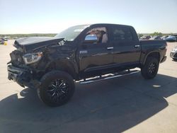 Salvage cars for sale at Grand Prairie, TX auction: 2020 Toyota Tundra Crewmax 1794