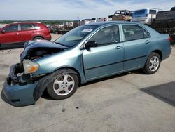 Salvage cars for sale at Grand Prairie, TX auction: 2007 Toyota Corolla CE
