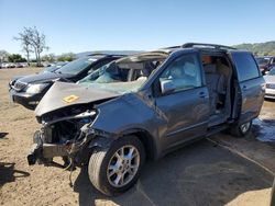 Salvage cars for sale at San Martin, CA auction: 2005 Toyota Sienna XLE