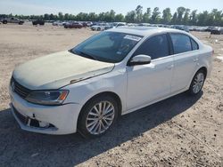 Salvage cars for sale from Copart Houston, TX: 2012 Volkswagen Jetta SEL