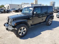 Salvage cars for sale at New Orleans, LA auction: 2017 Jeep Wrangler Unlimited Sahara