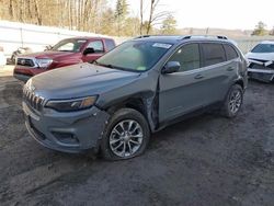 Salvage cars for sale at Center Rutland, VT auction: 2021 Jeep Cherokee Latitude Plus