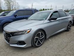 Honda Accord salvage cars for sale: 2021 Honda Accord Sport SE