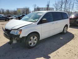 Salvage cars for sale from Copart Central Square, NY: 2013 Dodge Grand Caravan SE