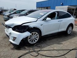 Salvage cars for sale at Woodhaven, MI auction: 2020 Tesla Model X