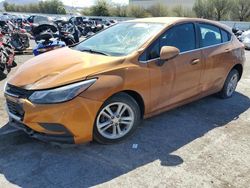 Salvage cars for sale at Las Vegas, NV auction: 2017 Chevrolet Cruze LT