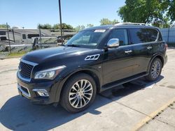 Salvage cars for sale from Copart Sacramento, CA: 2015 Infiniti QX80