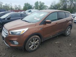 Salvage cars for sale from Copart Baltimore, MD: 2017 Ford Escape SE