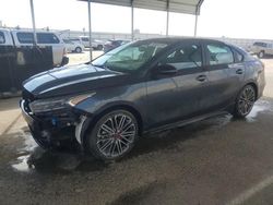 Salvage cars for sale at Fresno, CA auction: 2022 KIA Forte GT