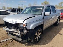 Salvage cars for sale from Copart Elgin, IL: 2014 Honda Ridgeline RTL-S