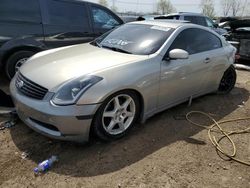 Salvage cars for sale at Elgin, IL auction: 2004 Infiniti G35