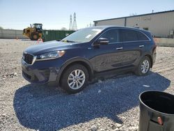 Salvage cars for sale at Barberton, OH auction: 2019 KIA Sorento L